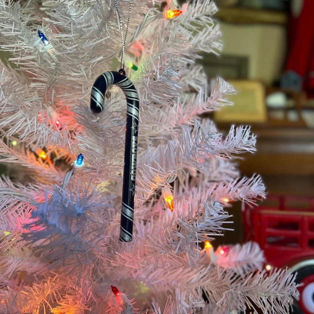 💙 Vintage NFL Dallas Cowboys Candy Cane Christmas Ornament Forever Collectible